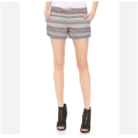 Rebecca Minkoff Women’s 4 Multicolor Andy Cotton Shorts - Picture 1 of 13